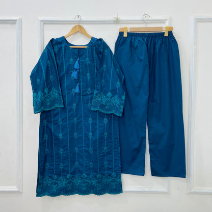 Embroidered Beauty 2PC (Premium Cotton) D-411
