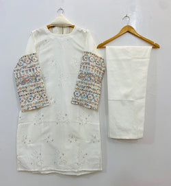 Sequins Embroidered Chic (Khaadi Cotton) D-93
