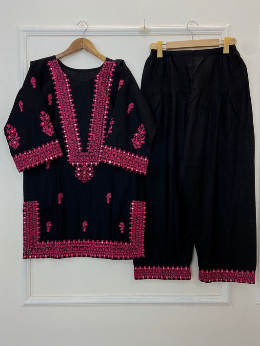 Foil Embroidery Bliss 2PC (Khaddar) (Best Seller) D-201