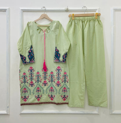 Embroidered 2PC (Cotton) D-539