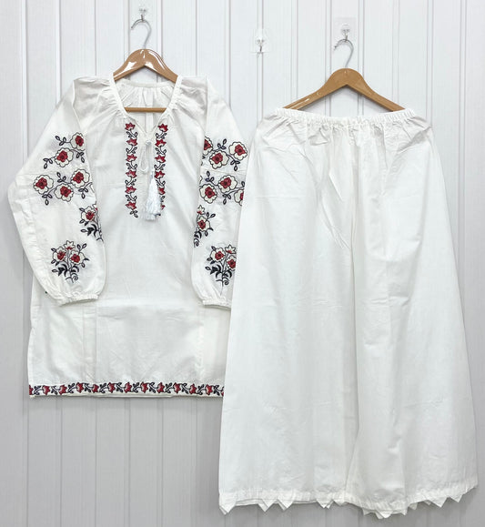 White Pop-Up | Co-ord Set D-797