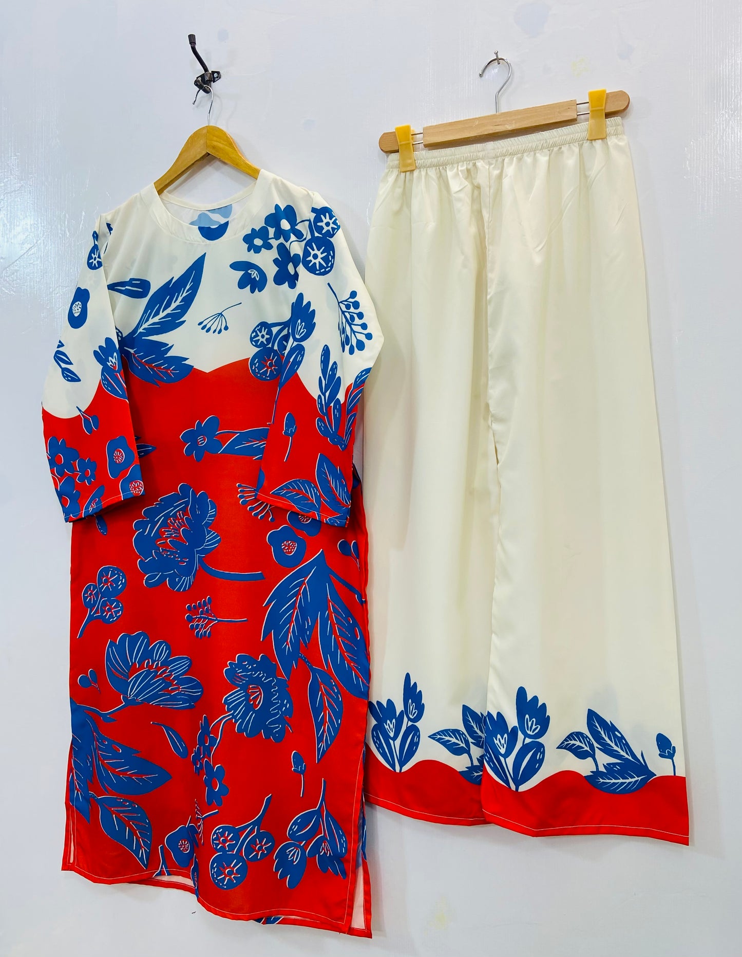 Dreamy Long Co-Ord Set (Swiss Silk) D-122