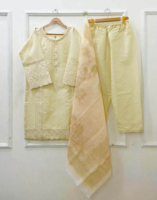 Festive Wear | 3PC Premium Cotton D-662