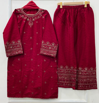 Rang-e-Eid 3PC (Cotton) D-532
