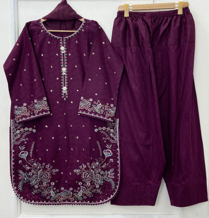 Chandni Farshi 3PC (Cotton) D-537