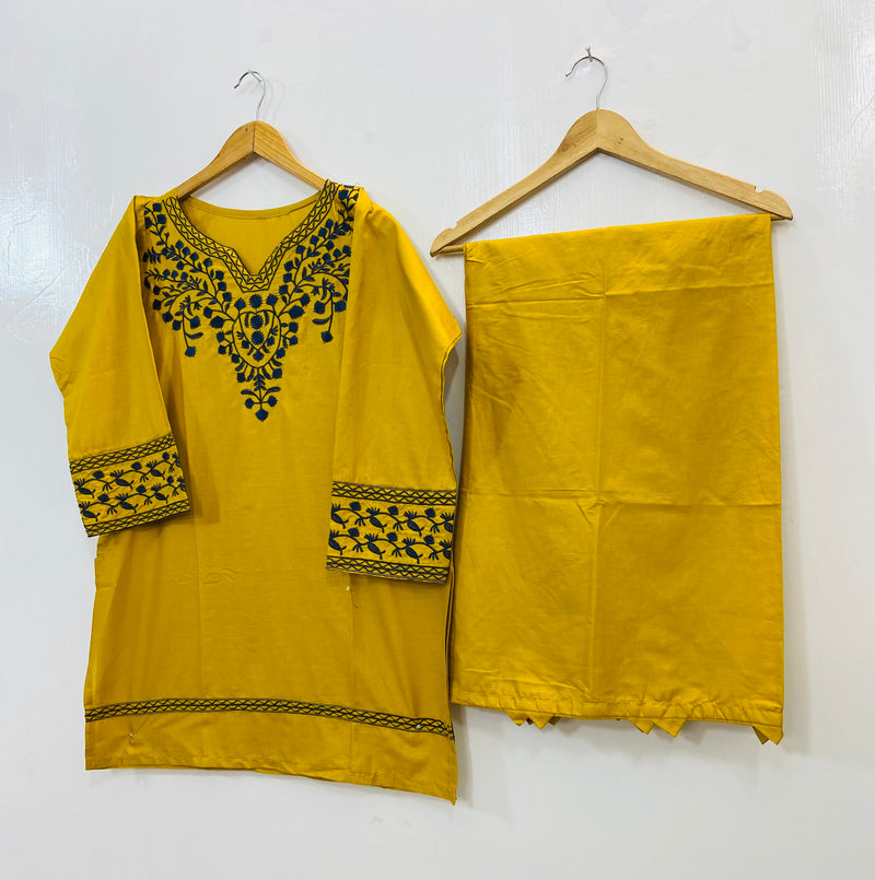 Pretty Embroidered Co-Ord Set (Cotton) D-97