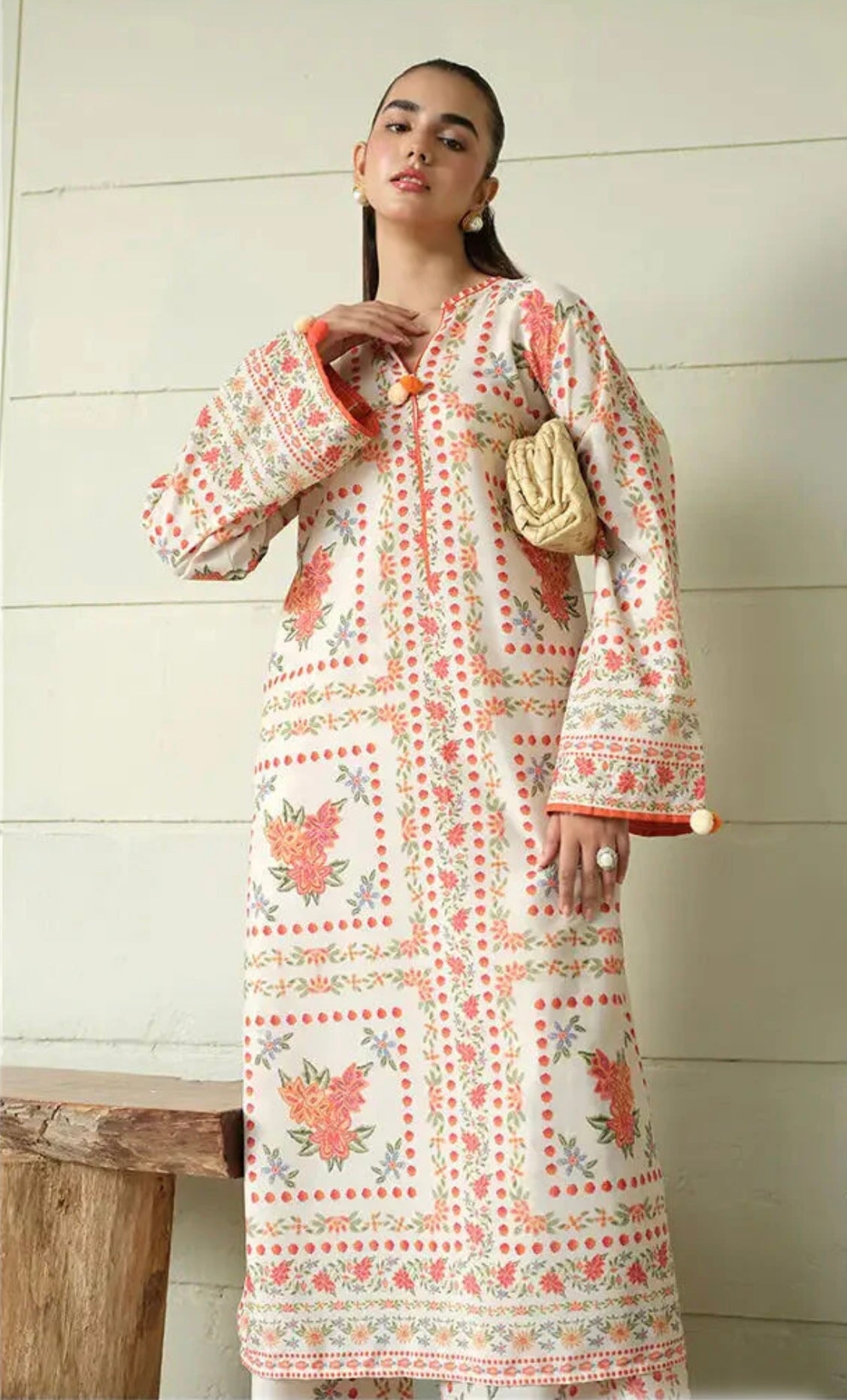 Morning Mist Co-Ord Set (Swiss Silk) D-169