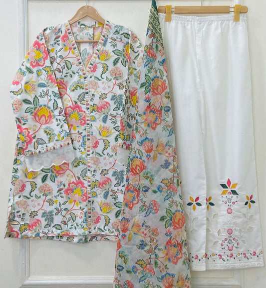 Garden Laser work | 3PC Cotton D-546