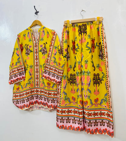 Daffodil Dream Co-Ord Set (Swiss Silk) D-128