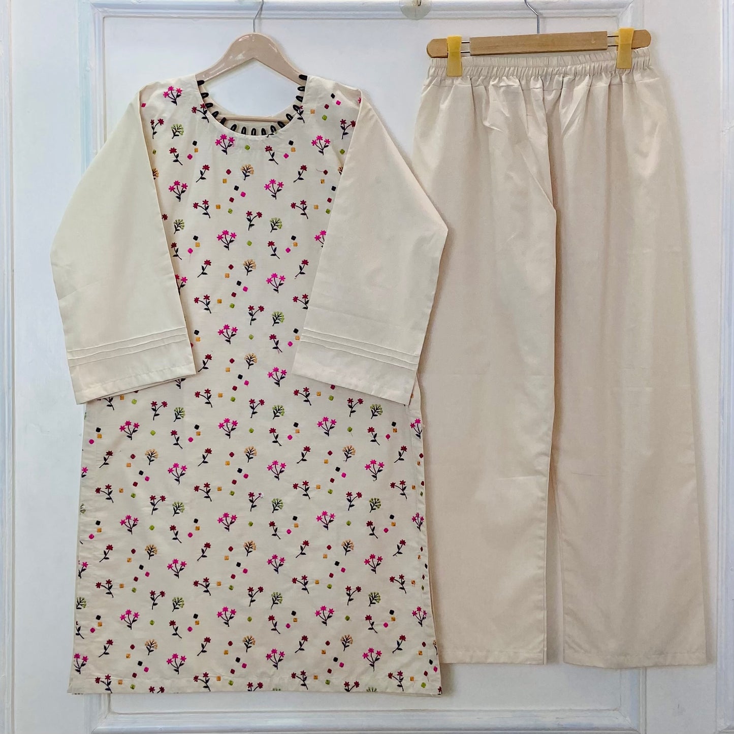 Floral Frenzy Embroidered 2PC (Premium Cotton) D-360