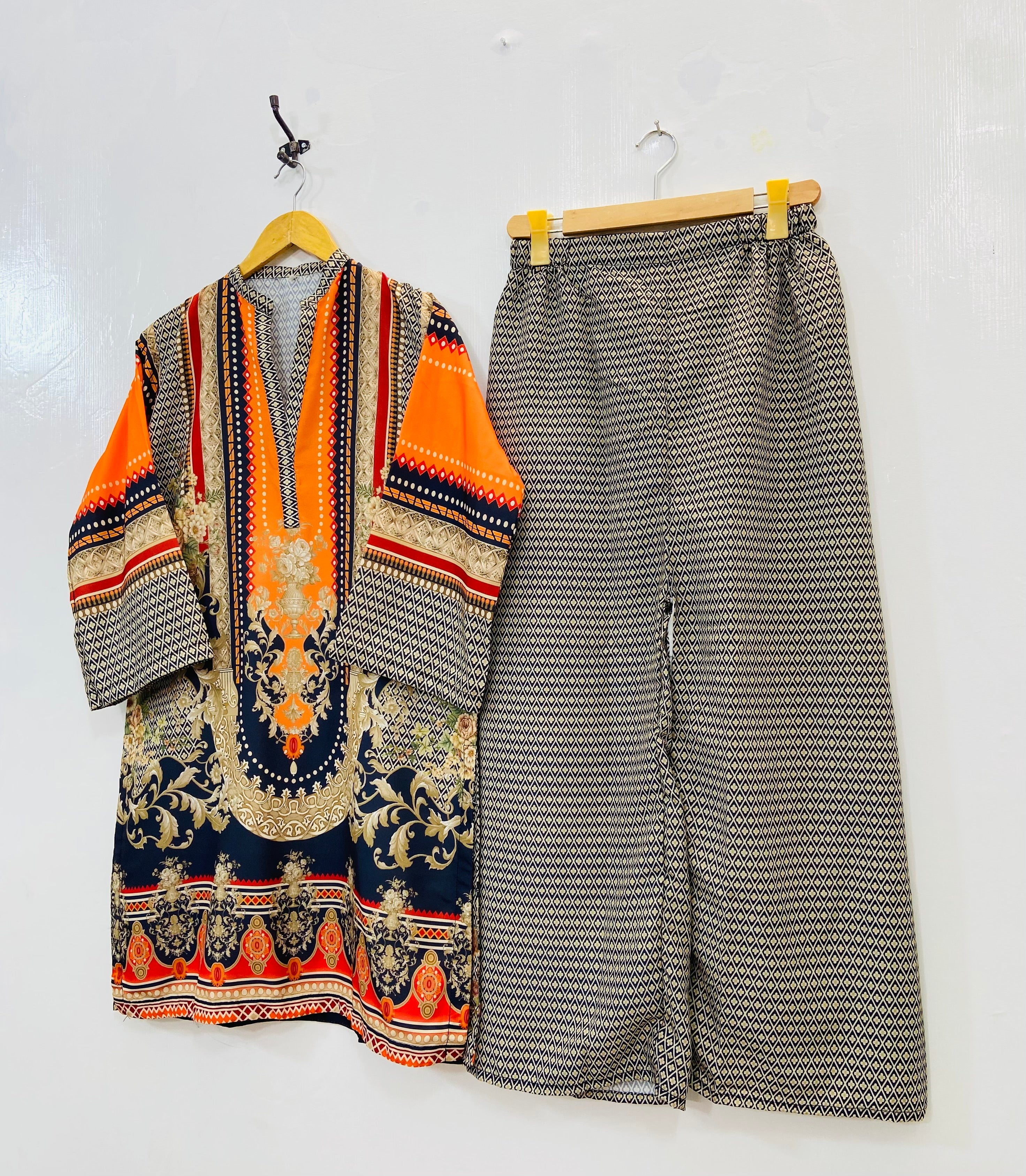 Mermaid’s Tail Co-Ord Set (Swiss Silk) D-120