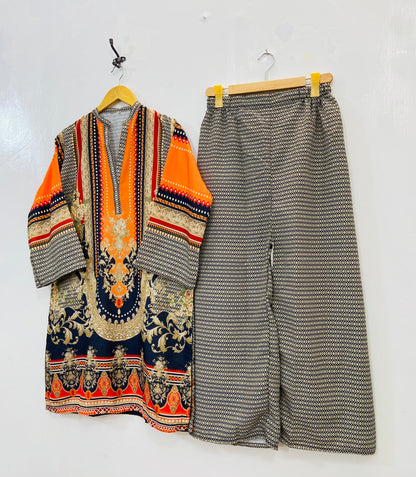 Mermaid’s Tail Co-Ord Set (Swiss Silk) D-120
