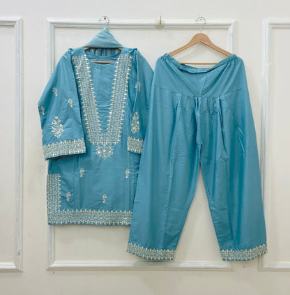 Patakha Farshi | 3PC Lawn Cotton D-583