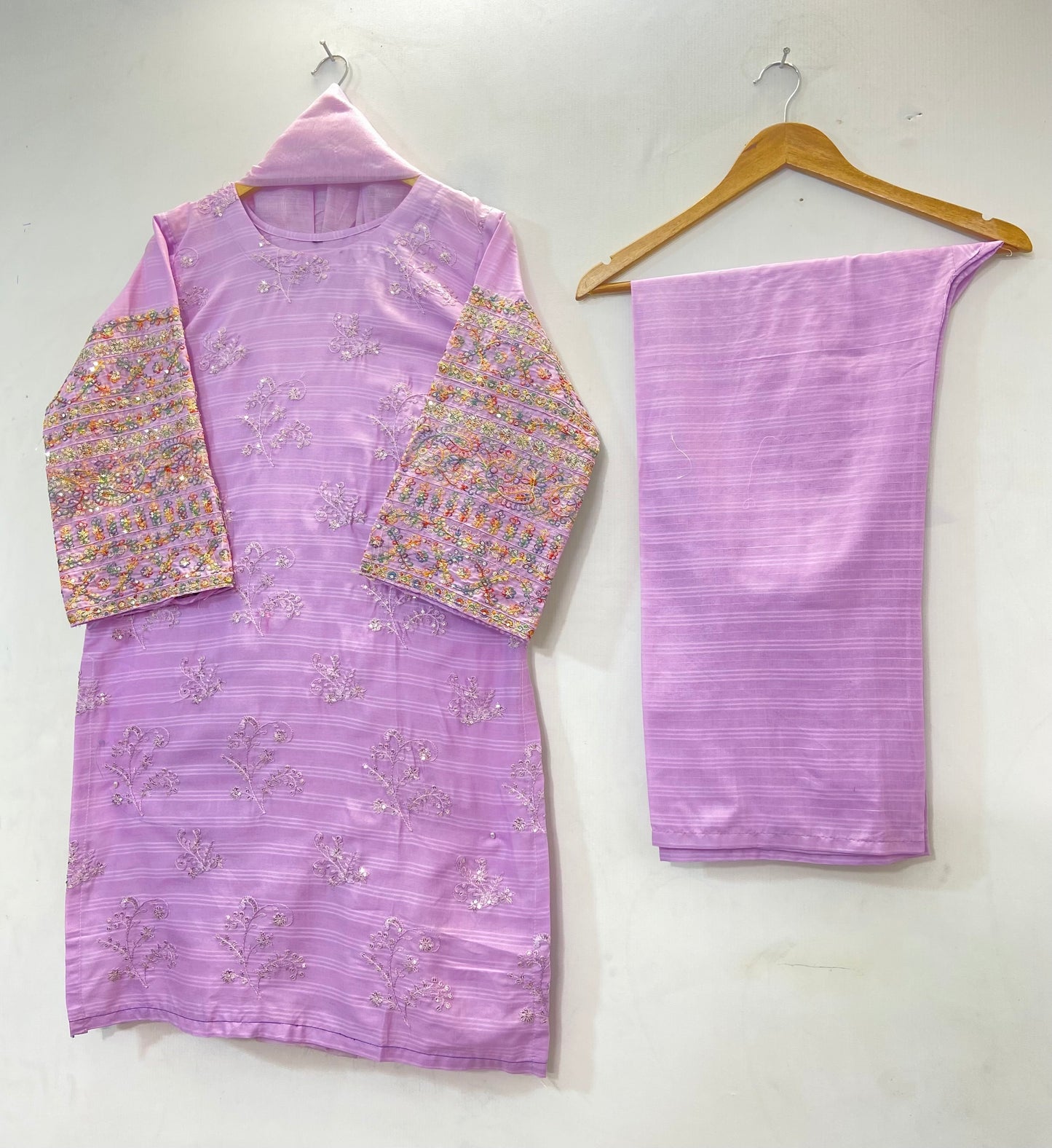 Sequins Embroidered Chic 3PC (Cotton Lawn) D-34