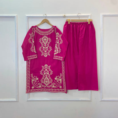 Heavy Embroidered 2PC (Khaddar D-299