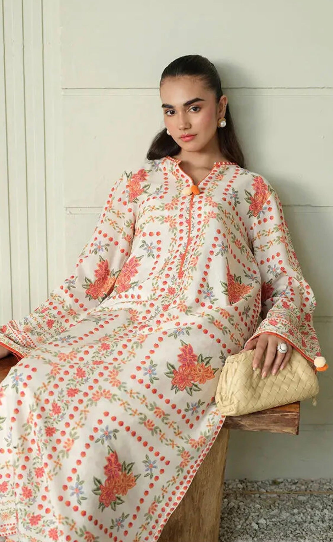 Morning Mist Co-Ord Set (Swiss Silk) D-169