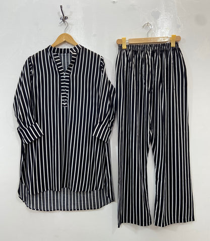 Up-Down Glamour Co-Ord Set (Linen) (Best Selling) D-134