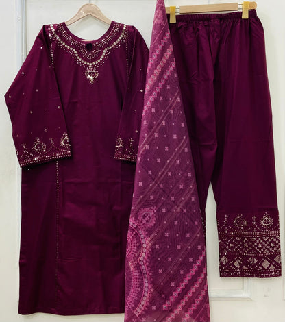 Guluna Formals | 3PC Lawn Cotton D-572