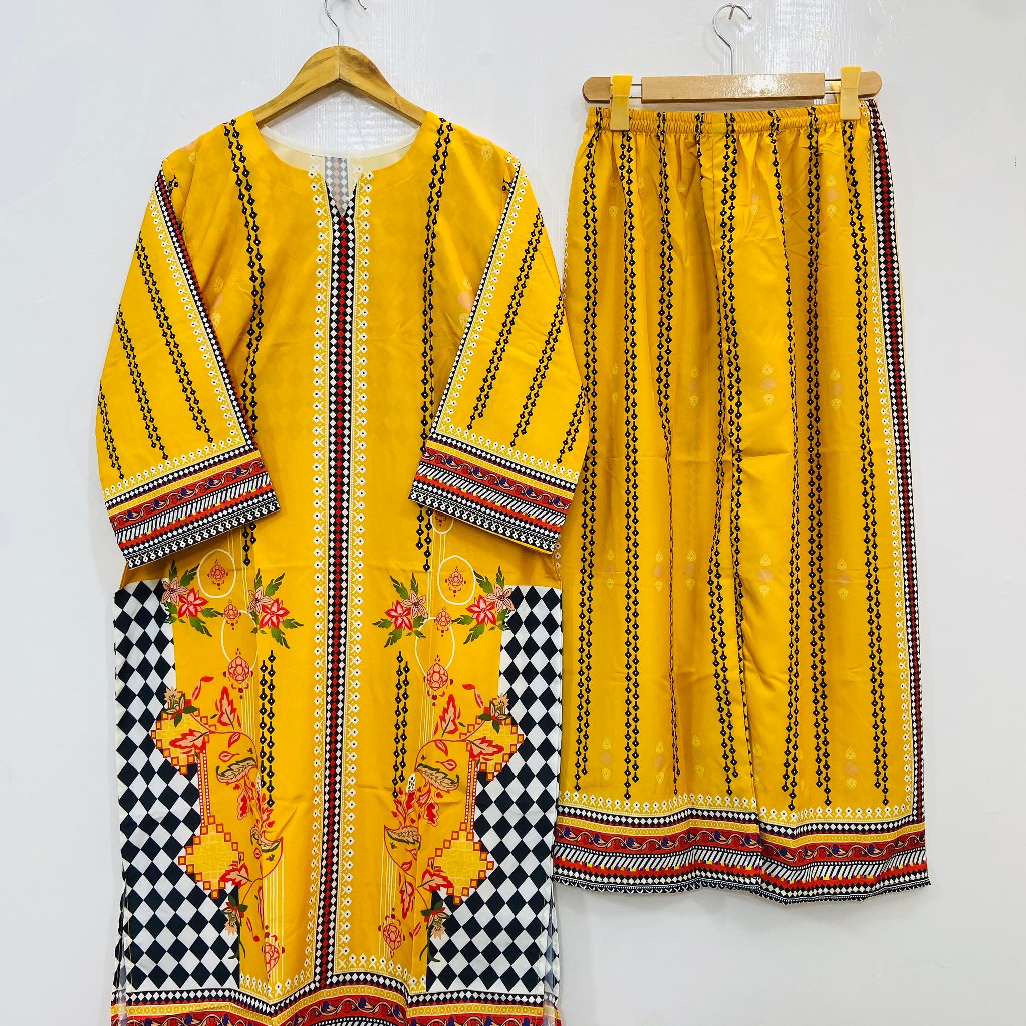 Dreamy Long Co-Ord Set (Swiss Silk) D-115