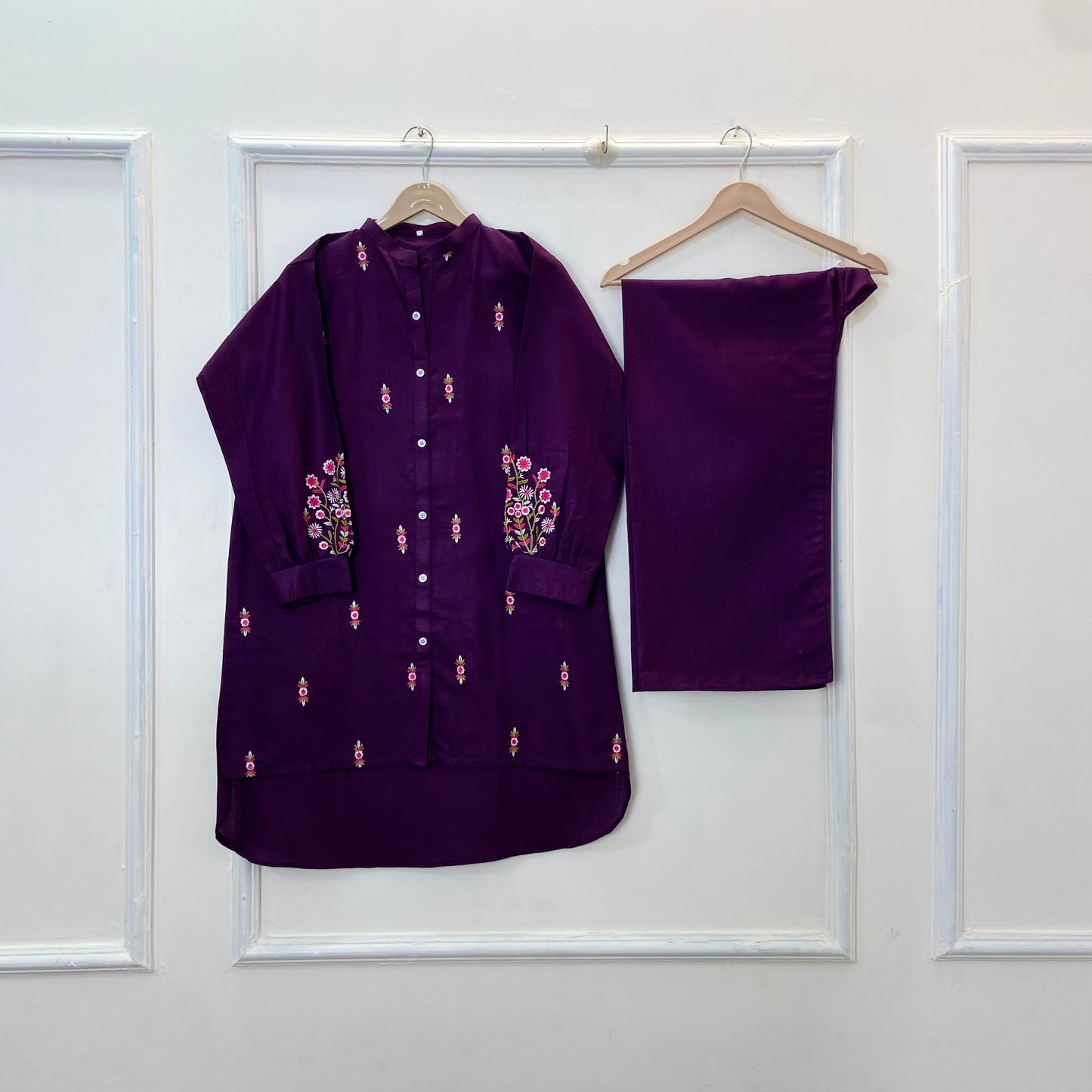 Cozy Embroidered Co-Ord Set (Khaddar) D-261
