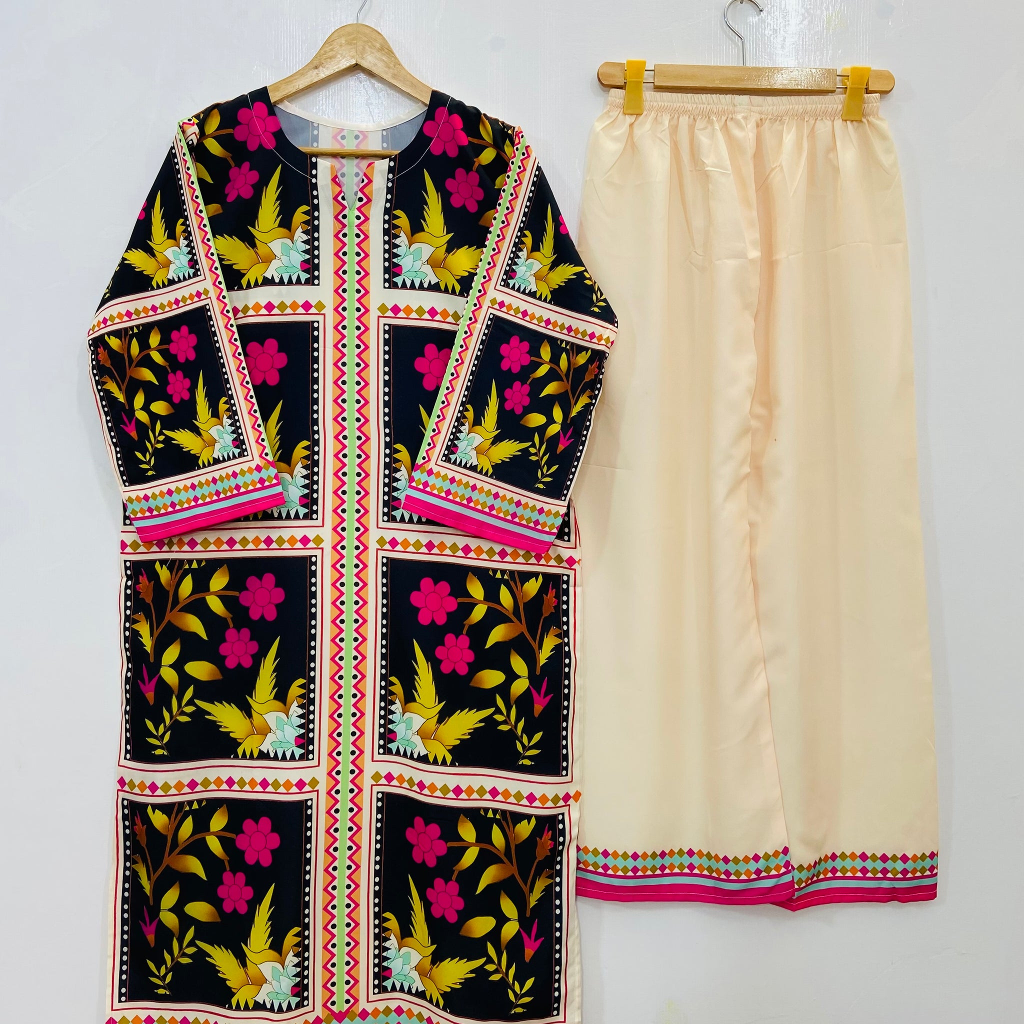 Dreamy Long Co-Ord Set (Swiss Silk) (Best Selling) D-131