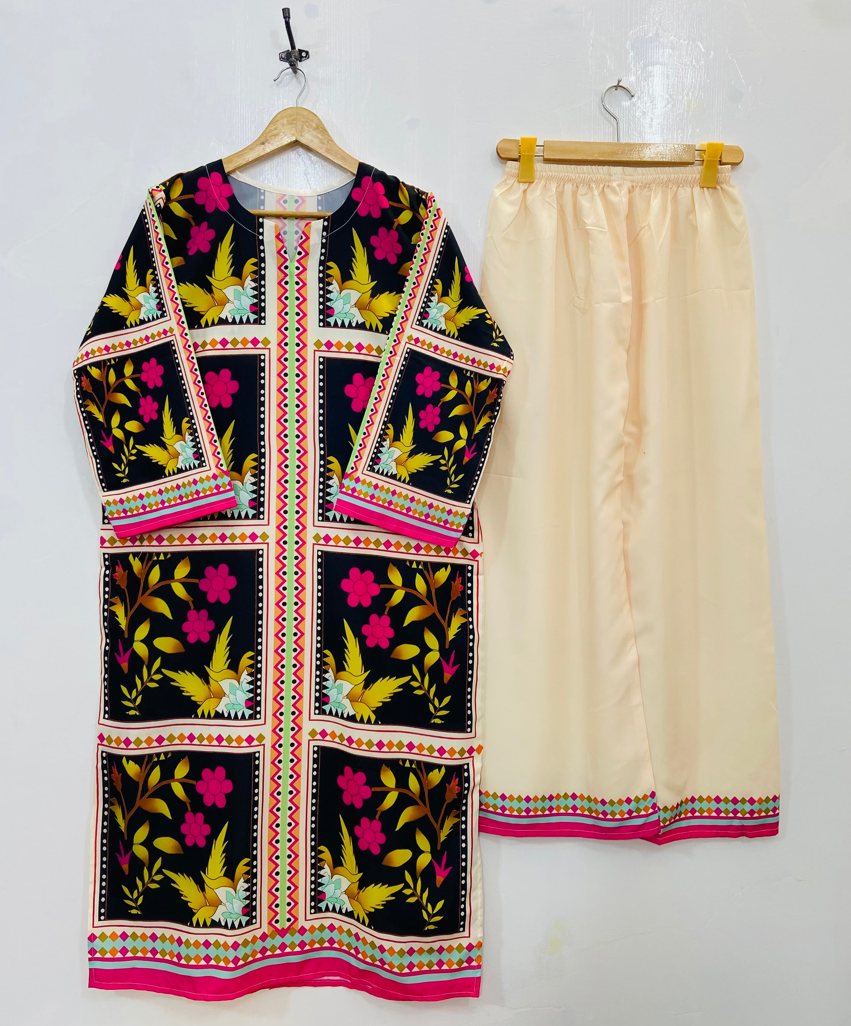 Dreamy Long Co-Ord Set (Swiss Silk) (Best Selling) D-131