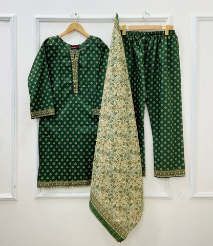 Binsaeed Lawn | 3PC