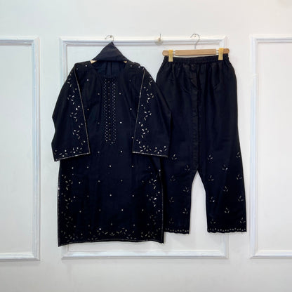 Starlight Embroidered 3PC (Premium Cotton) D-378