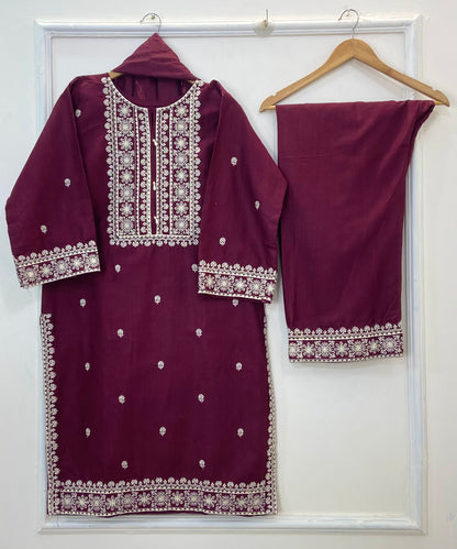 New Winter Edit: 3PC (Khaddar) (Best Selling) D-240
