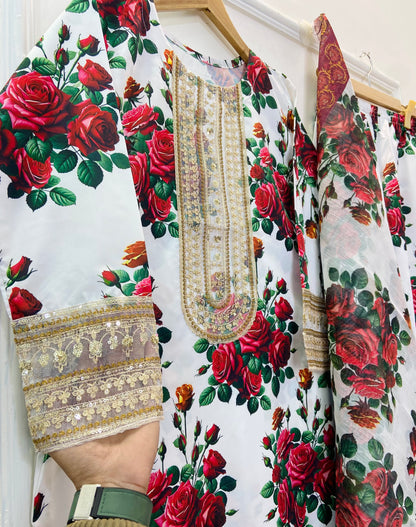 Gulnar Silk Sequins 3PC (Silk) D-251