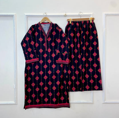 Long-Length Lovelies 2PC (Khaddar) D-302