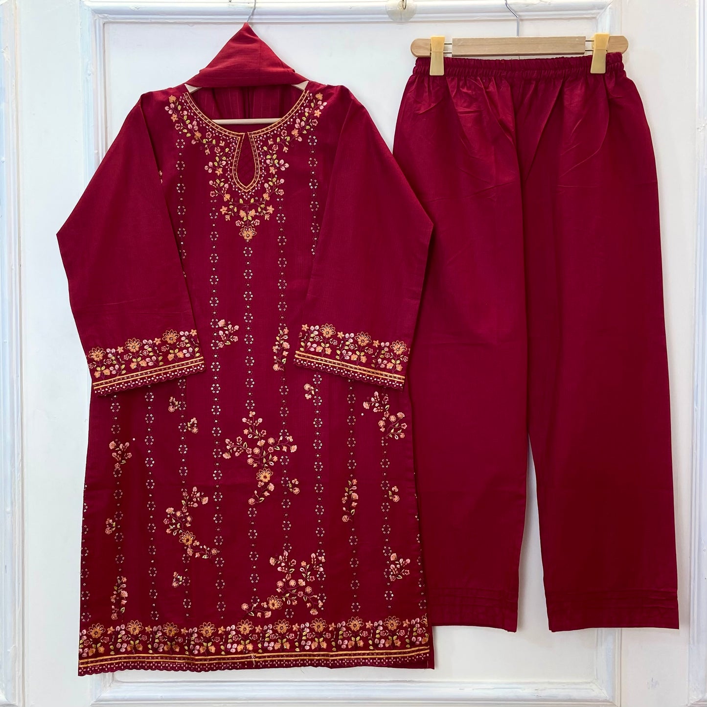 New Winter Edit: 3PC (Doria Cotton) (Hot Seller) D-315