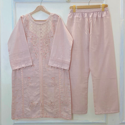 Embroidered Blushing 2PC (Khaddar) D-290
