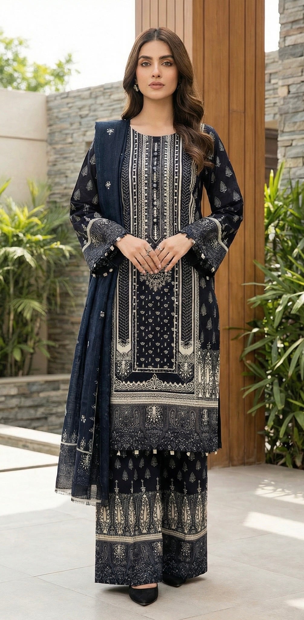 Noor-e-Aaina | 3PC Lawn D-573