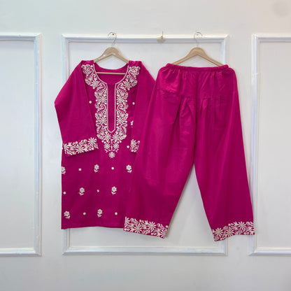 Embroidered Farshi Style 2PC 
(Khaddar) D-285