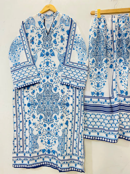 Dreamy Long Co-Ord Set (Swiss Silk) D-80