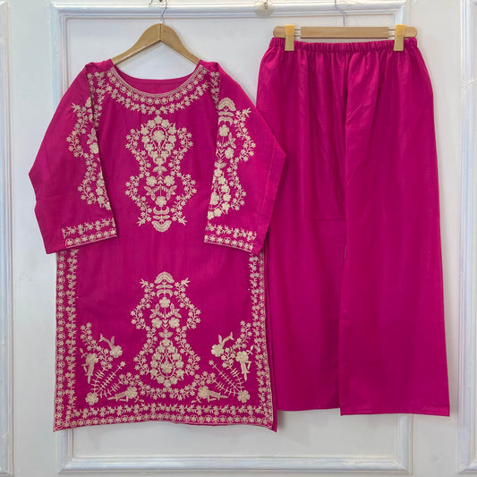 Heavy Embroidered 2PC (Khaddar D-299