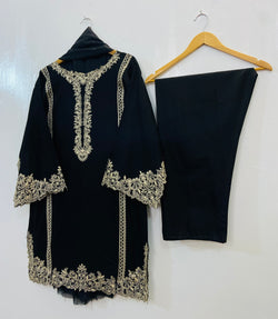 Front Back Cutwork Beauty 3PC (Cotton) D-86