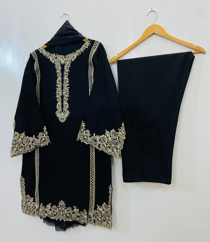 Front Back Cutwork Beauty 3PC (Cotton) D-86