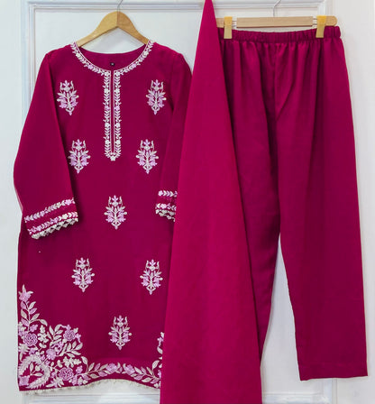 Laali Embroidered 3PC (Chiffon) D-390