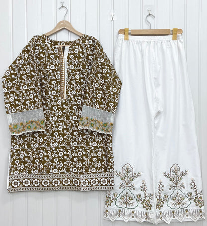 Article no: D-721 Cotton Lawn 2Piece