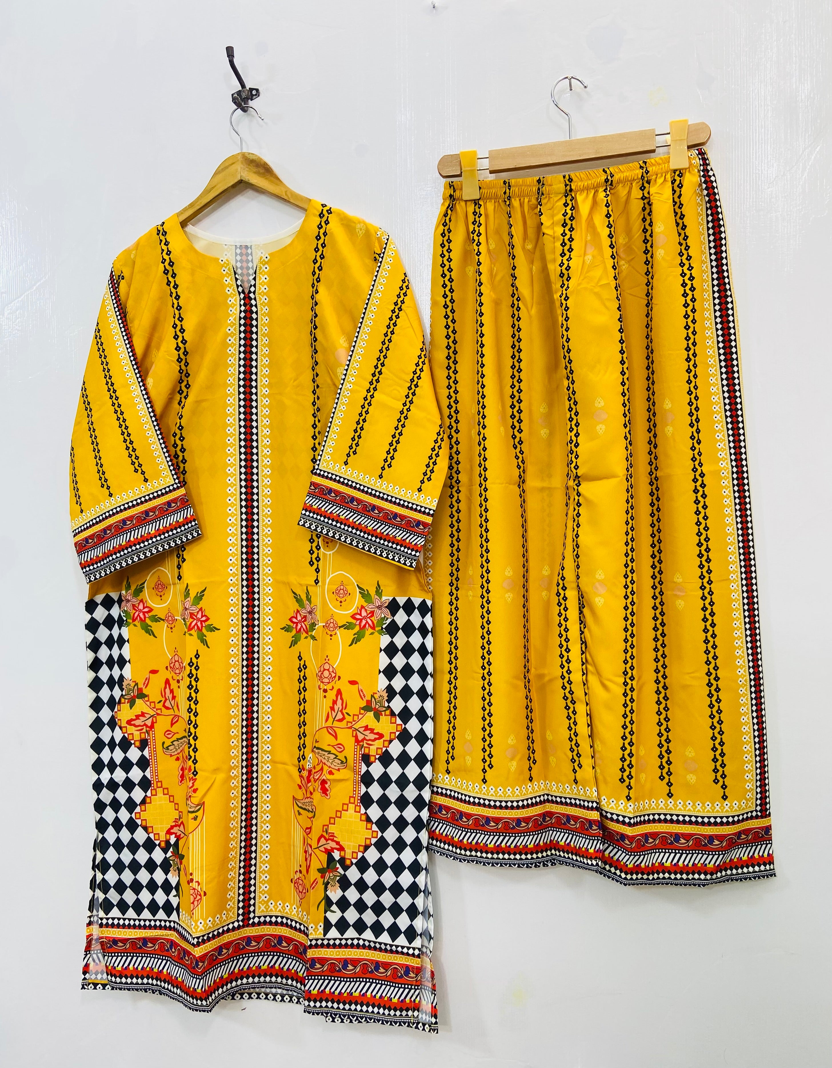 Dreamy Long Co-Ord Set (Swiss Silk) D-115