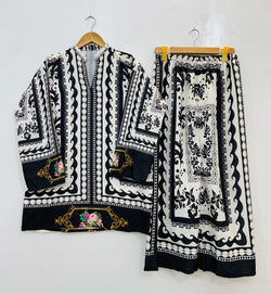 Trendiest Midnight Co-Ord Set (Swiss Silk) D-96