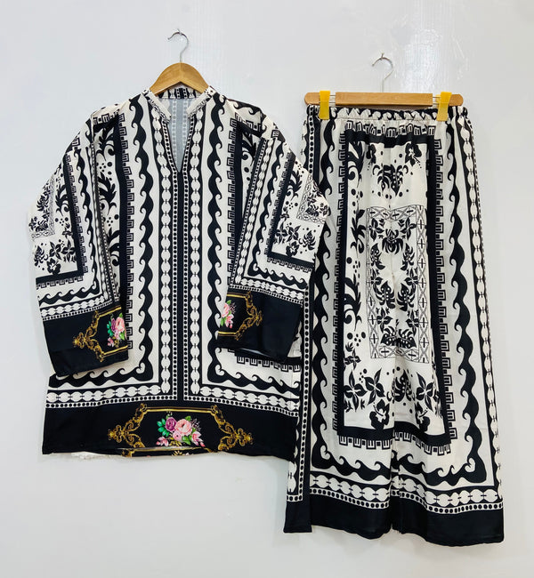 Trendiest Midnight Co-Ord Set (Swiss Silk) D-96