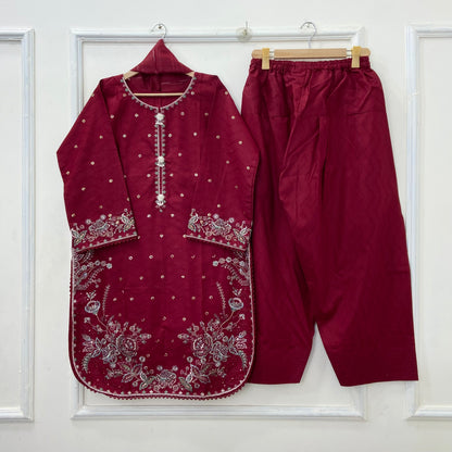 Chandni Farshi 3PC (Cotton) D-537