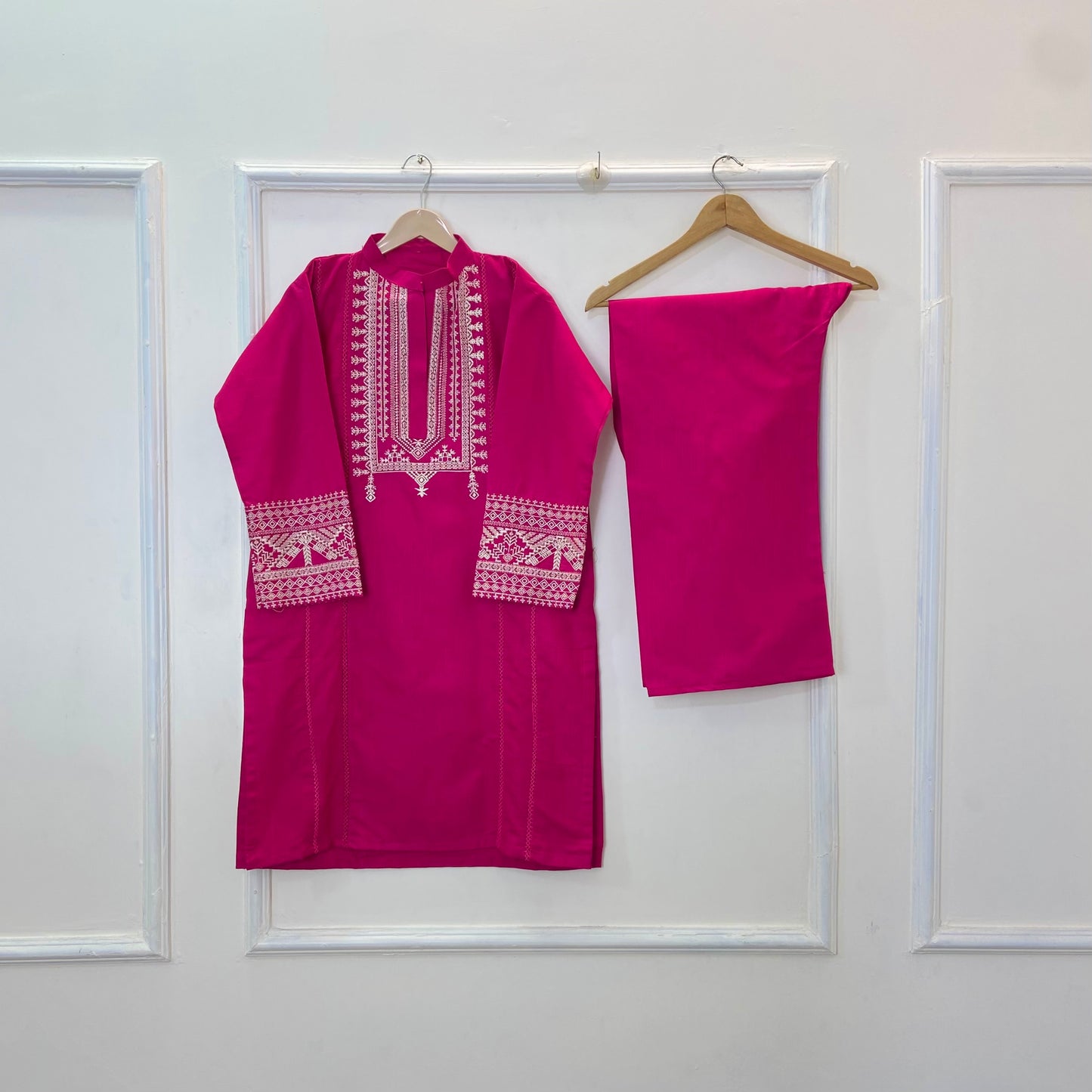 Cross-Stitch Embroidered 2PC (Khaddar) D-254