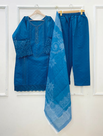 Festive Wear | 3PC Premium Cotton D-662