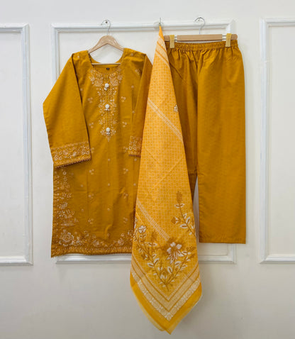 Eid Edit: 3PC (Premium Cotton) D-427