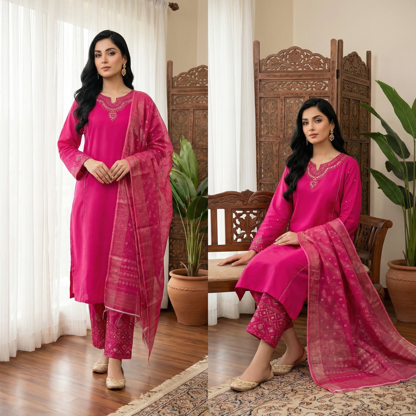 Guluna Formals | 3PC Lawn Cotton D-572