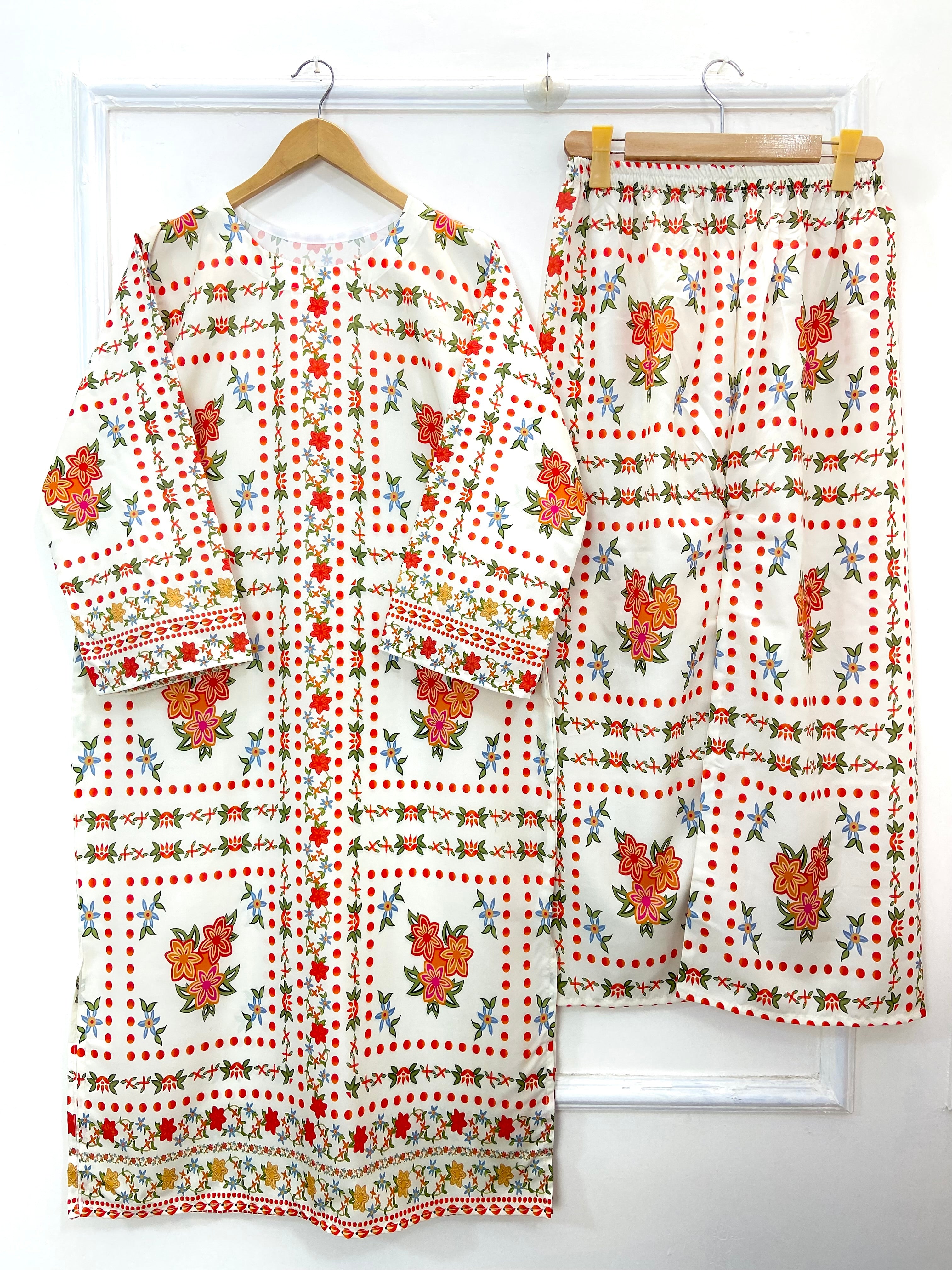Morning Mist Co-Ord Set (Swiss Silk) D-169